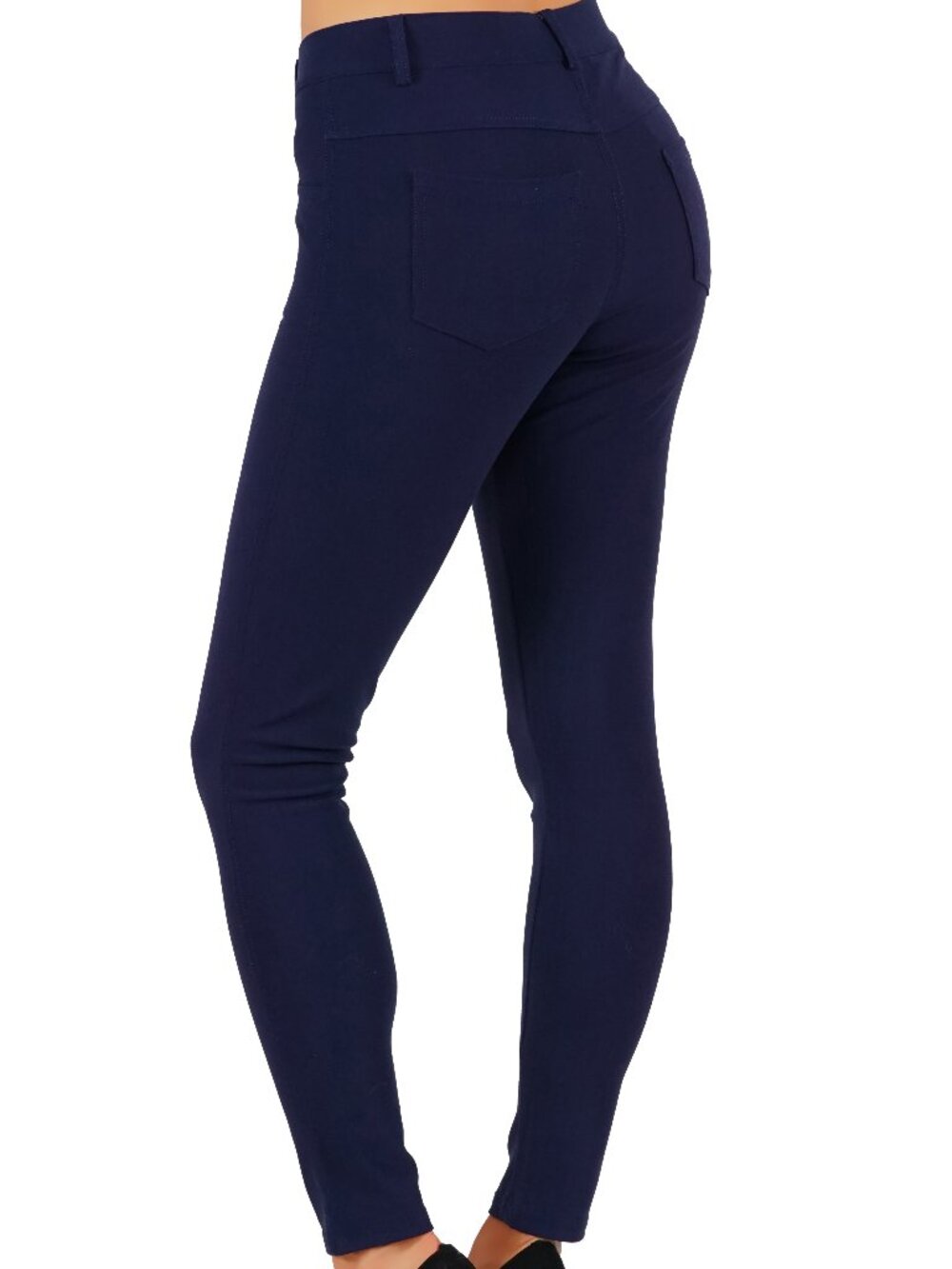 NWT Casual Office Pants Slim Women's Jean Look Buttery Soft Jeggings 01 - Picture 6 of 7